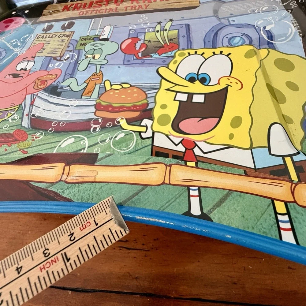 SpongeBob‎ SquarePants 2003 Metal Official TV Lap Tray Foldable Legs Kidz Trays